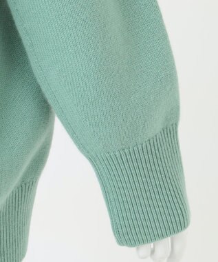 23区 【R(アール)】カシミヤブレンド ロールネックニット ライトグリーン系