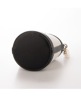 LA BAGAGERIE 【MONICA】パールバケットバッグ ブラック