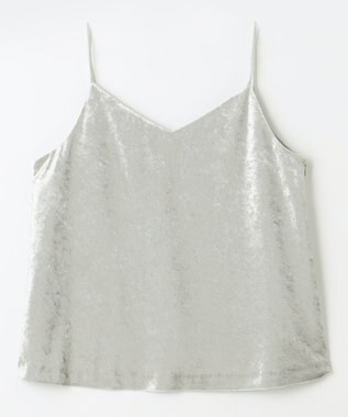 NAVE 【ReNAVE】クラッシュベロア キャミソール ライトグレー系