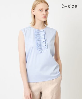 BEIGE， 【S-size】GERBERA / フリルトップス Sax