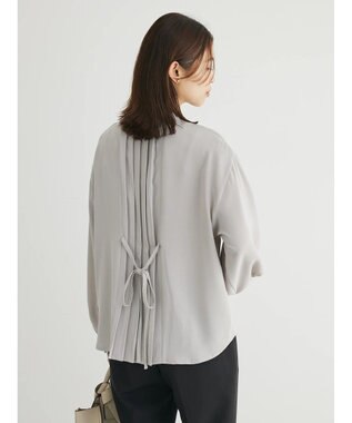 Green Parks ・ＥＬＥＮＣＡＲＥ　ＤＵＥ　バックプリーツブラウス Gray