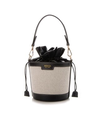 LA BAGAGERIE 【MONICA】パールバケットバッグ ブラック