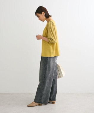 Green Parks 袖表面ドッキングカットプルオーバー Lime Green