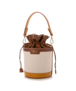 LA BAGAGERIE 【MONICA】パールバケットバッグ イエロー