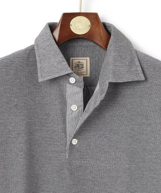 J.PRESS MEN 【ビジネス対応 / 吸水速乾】カノコインレイ ポロシャツ ライトグレー系