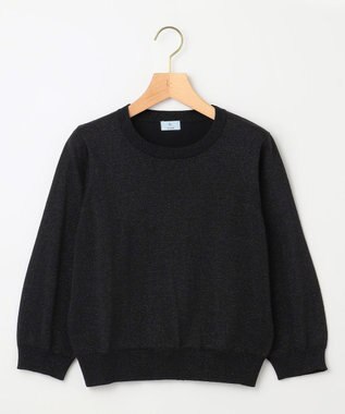 組曲 【WEB限定・2SET】ラメ入りアンサンブルニット ブラック系