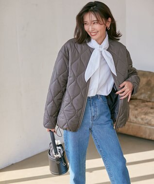 23区 L CANCLINI スカーフ ディテール シャツ ホワイト