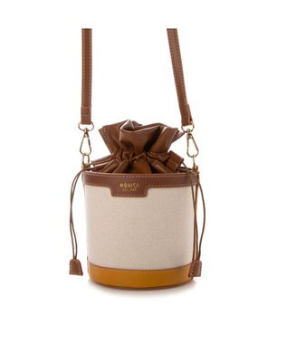 LA BAGAGERIE 【MONICA】パールバケットバッグ イエロー