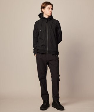 JOSEPH ABBOUD MOUNTAIN 【吸水速乾/通気性/ライナードッキング対応】ミズノコラボ DRY AEROFLOW パーカー ブラック系