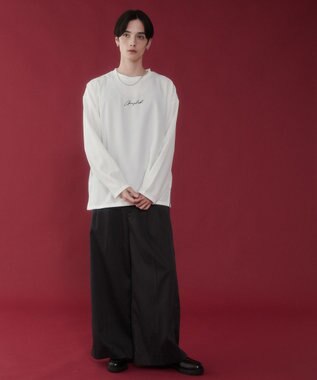 WEGO 【セットアイテム/軽量/シワにならない】ドライポリアンサンブルプルオーバーシャツ（LS） ホワイト