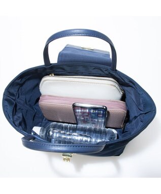 UNBILLION VERYコラボ ペルケ perche / ミニ牛革フラップナイロントートバック VERYコラボ ペルケ perche / ミニ牛革フラップナイロントートバック