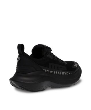 STEVE MADDEN ELEVATE 2 厚底ランニングスニーカー ブラックブラック