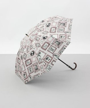 AURORA 【 Beaurance （ビューランス）】プリント額縁柄　晴雨兼用傘（長傘）
