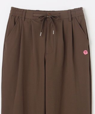 PW CIRCULUS 【ストレッチ素材】【WOMEN】セミワイド イージーパンツ ゴルフウェア レディース ダークブラウン系