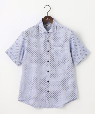 【ビジネスシーンに最適・サステイナブル】ソアロンシャンブレープリント シャツ