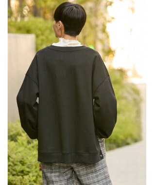 AMERICAN HOLIC カフタンサイドボタンポンチプルオーバー Black