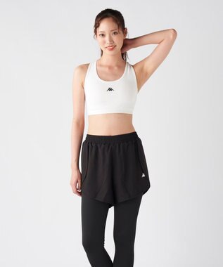 OP／FILA 【Kappa】カップ/リフレクター付き フィットネス スポーツブラトップ オフホワイト
