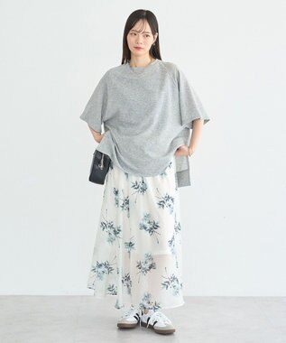 earth music&ecology シアーダンボールプルオーバー Gray Mixture