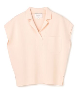 BEIGE， NADIA / ストレッチ スキッパーニット Pink