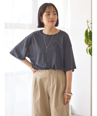 AMERICAN HOLIC シアーＢＩＧＴＥＥ Charcoal Gray