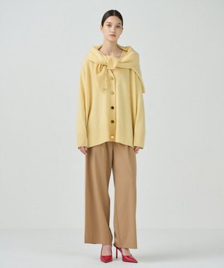GRACE CONTINENTAL クーマラムニットカーディガン イエロー