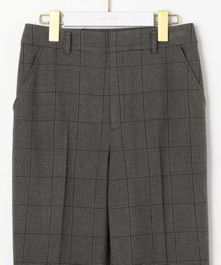 ANY SIS 【蓄熱効果】サーモトロン 2WAYストレッチ テーパードパンツ（チェック柄） チャコールチェック