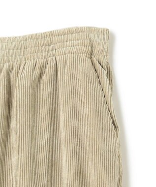 UNFILO MENS 【男女兼用】リラックス コーデュロイ ギャザーパンツ ベージュ