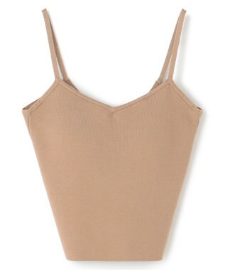 uncrave 【手洗い可】シルキーニット カップ付き キャミソール（uncrave WHITE） ベージュ