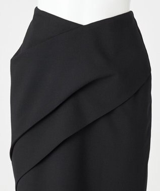 23区 S 【エステータ】ウールダブルクロス  スカート ブラック系