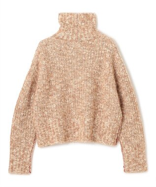 BEIGE， BUFFON / ツイードニット Camel x White x Red