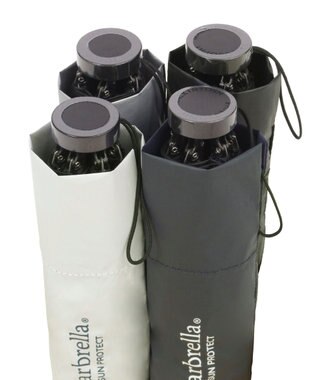 MOONBAT 【晴雨兼用/UVカット率99%】マッキントッシュ フィロソフィー (MACKINTOSH PHILOSOPHY)  折りたたみ日傘 バーブレラ サンプロテクトシリーズ（SUNPROTECT） 55cm ホワイトシルバー