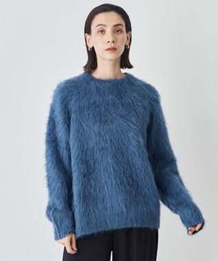 UNFILO MENS 【男女兼用】シャギー クルーネックニット