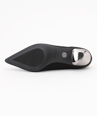 steppi 【洗える/撥水】ヒール ポインテッド パンプス ブラック