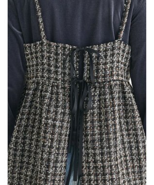 Green Parks ・ＥＬＥＮＣＡＲＥ　ＤＵＥ　ツイードバックリボンキャミ Brown