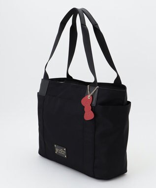 LA BAGAGERIE 【LA BAGAGERIE×HELLO KITTY】リボンチャーム付き　デイリートート　Mサイズ ブラック