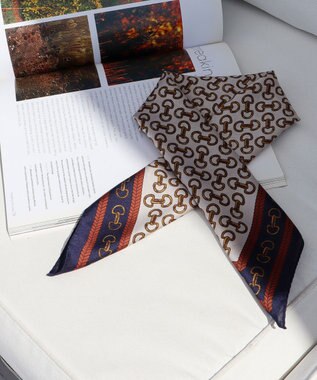 Tiaclasse アソートスカーフ Aネイビー