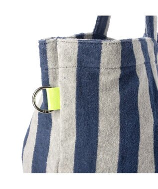 UNBILLION VERYコラボ カシュカシュ cachecache / リングカラビナ付パイルトート ネイビー