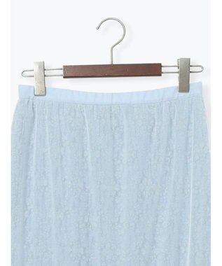 Te chichi レース×チュールレイヤードスカート ブルー