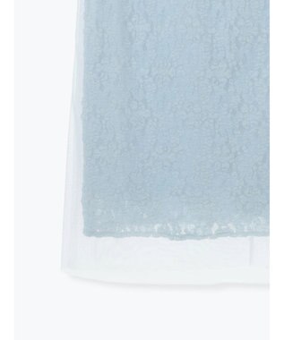 Te chichi レース×チュールレイヤードスカート ブルー