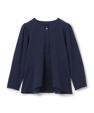 UNFILO 【110-150cm】BEAUTY MOVE ペプラムブラウス ネイビー