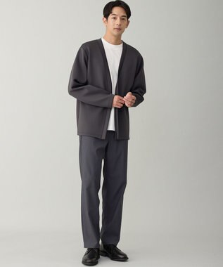 UNFILO MENS BEAUTY FORM JERSEY 着流しカーディガン チャコール