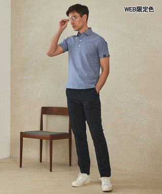 GOTAIRIKU 3年連続売上NO1/キングサイズ登場【仕事で着られる】キレイめ 鹿の子 BIZ ポロシャツ ペールブルー(WEB限定/26年新色)