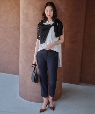 BEIGE， 【セットアップ対応】CINDY / クロップドパンツ Navy x Black