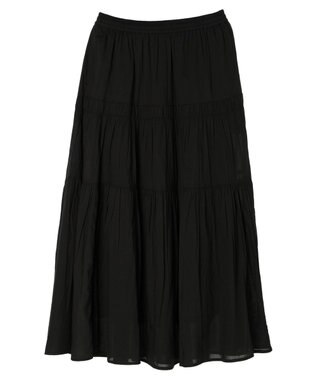 AMERICAN HOLIC インドコットンティアードボイルスカート Black