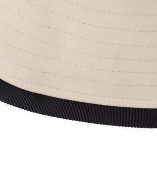 TOCCA 【サイズ調整可】TRIM RIBBON BUCKET HAT コットン バケットハット ベージュ系