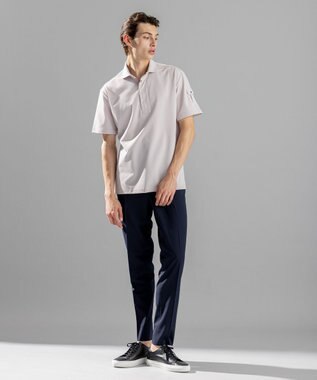 JOSEPH HOMME 【接触冷感】アイスコットンカノコ　ポロ ローズ系