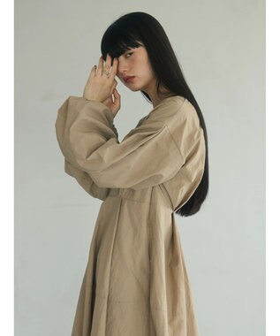 Green Parks armonia．ウエストタックワンピース Beige