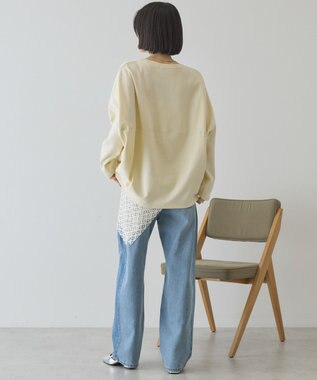 AMERICAN HOLIC 【先行予約】【UVカット】コクーンポンチプルオーバー Light Yellow