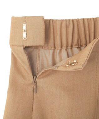 YECCA VECCA プリーツMIXフレアスカート Beige