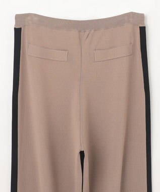 GRACE CONTINENTAL バイカラーニットパンツ ベージュ